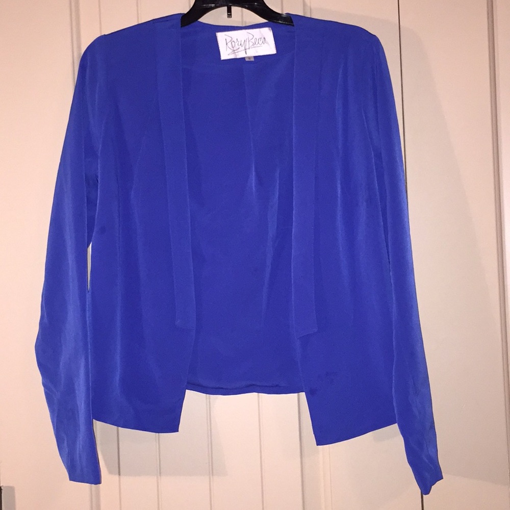 Rory Beca;Royal Blue Business Slip On Jacket